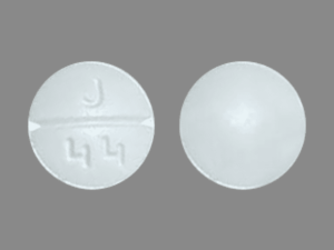 Aurolife Trazodone 100 mg - J 44 Pill - white round, 10mm